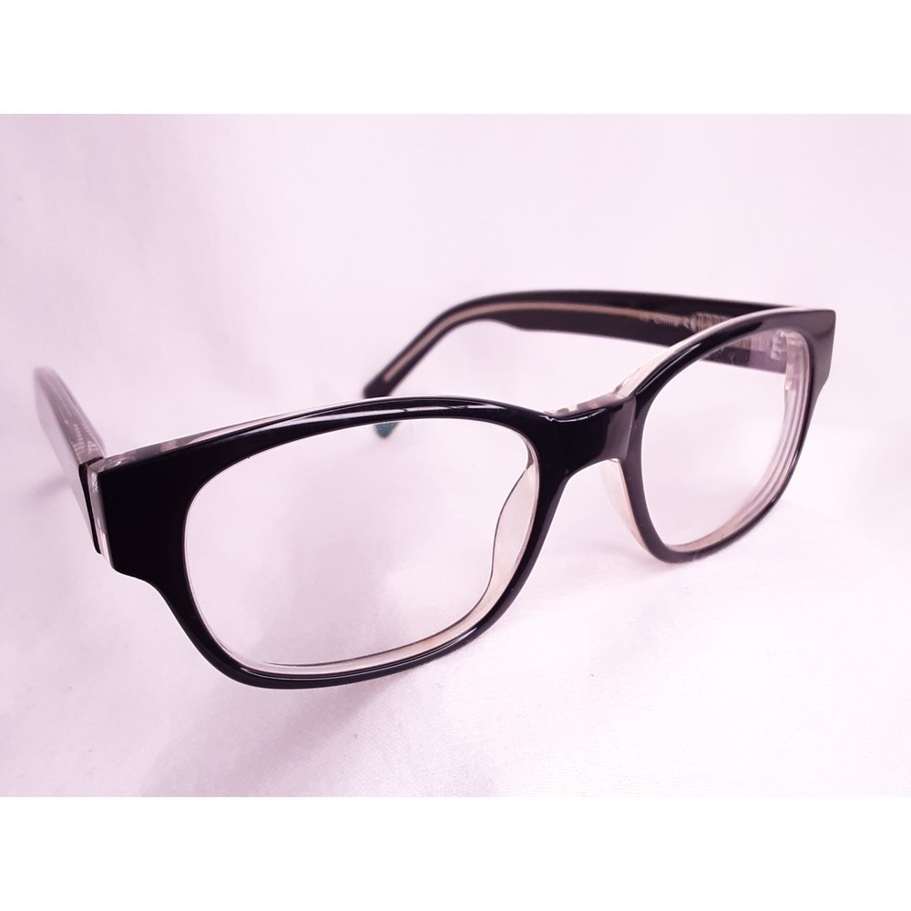 💎Warby Parker Black Frame Gold Interior Trim Eyeglasses Vintage